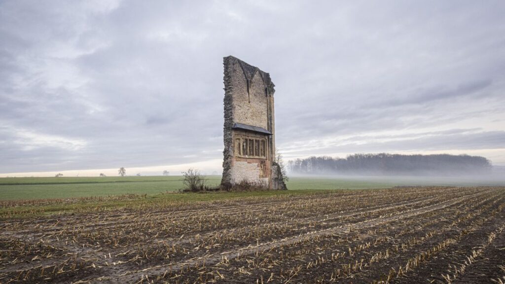 Muro de Anhausen, Satteldorf, Baden-Württemberg, Alemania. Engl.: Wall of Anhausen, Satteldorf, Baden-Württemberg, Germany