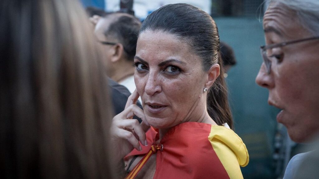 Marcha convocada por la plataforma ‘Sociedad Civil Española’ ante la embajada de Marruecos de Madrid en protesta por lo ocurrido en Ceuta