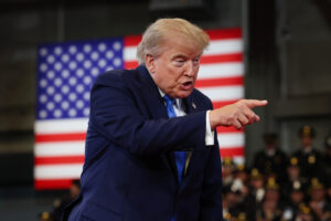 President Trump Speaks At The Nassau County Police Academy Center