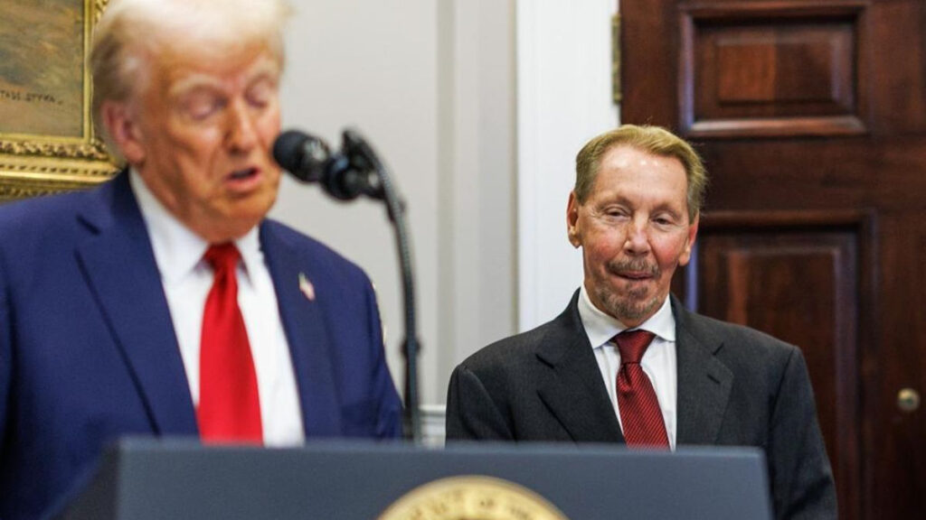 US President Donald Trump delivers remarks on AI Infrastructure in Washington, DC