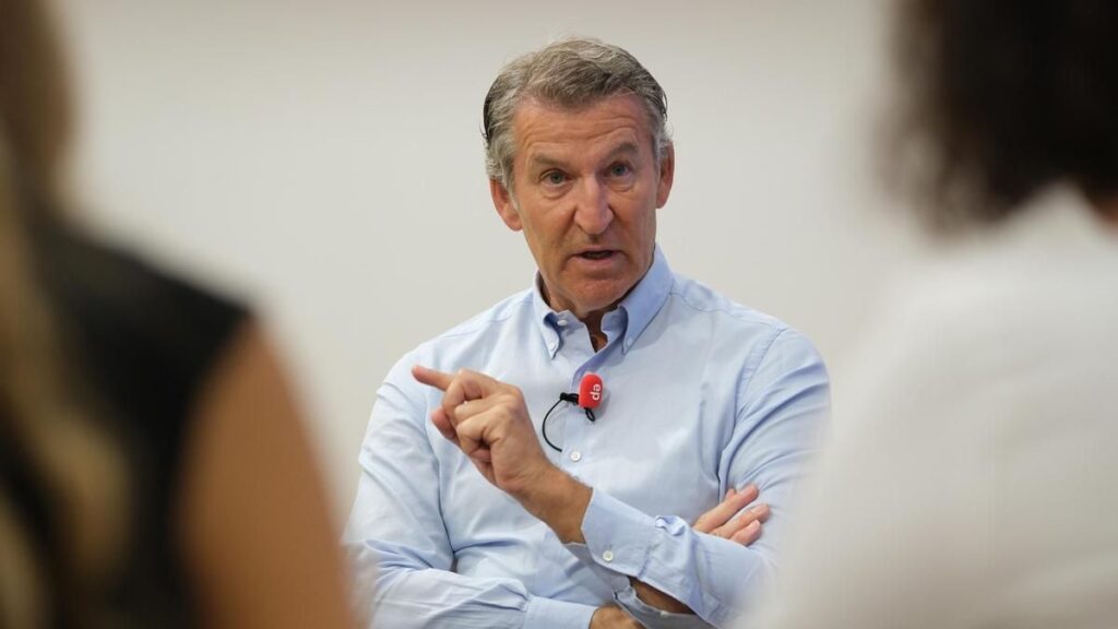 Entrevista al presidente del Partido Popular, Alberto Núñez Feijóo