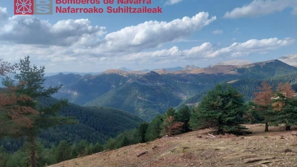 Estabilizado el incendio forestal en la zona de Urkainki