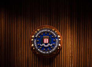 A crest of the Federal Bureau of Investi