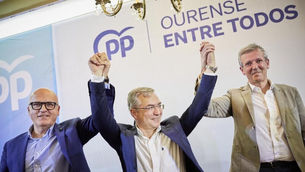Alfonso Rueda participa en un mitin en O Pereiro de Aguiar (Ourense)