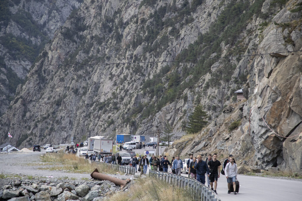 Russians Cross The Border Into Georgia To Escape Military Service