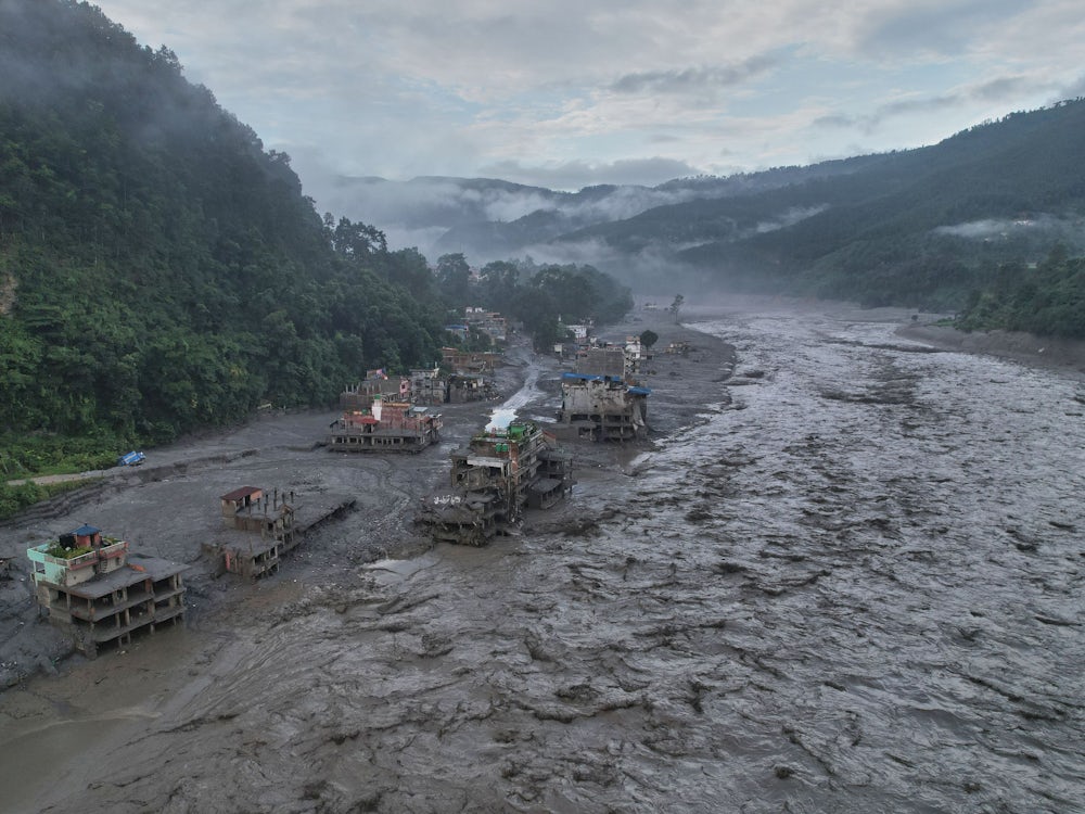 APTOPIX Nepal Flash Floods