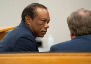 Tiger Woods appears in County Judge Darren Steeles courtroom for a plea hearing from an arrest in March, Sept. 2, 2026, at the