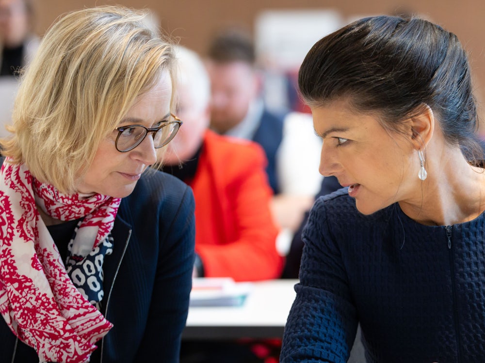 Katja Wolf und Sahra Wagenknecht