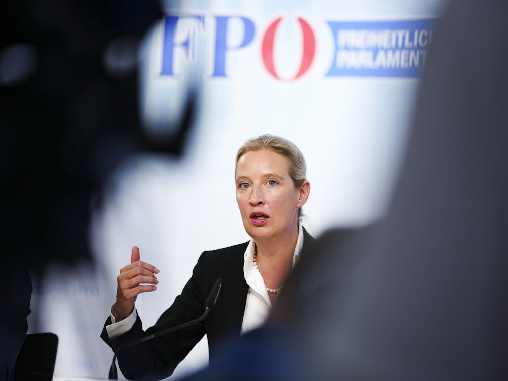 Pressekonferenz mit Kickl und Weidel in Wien