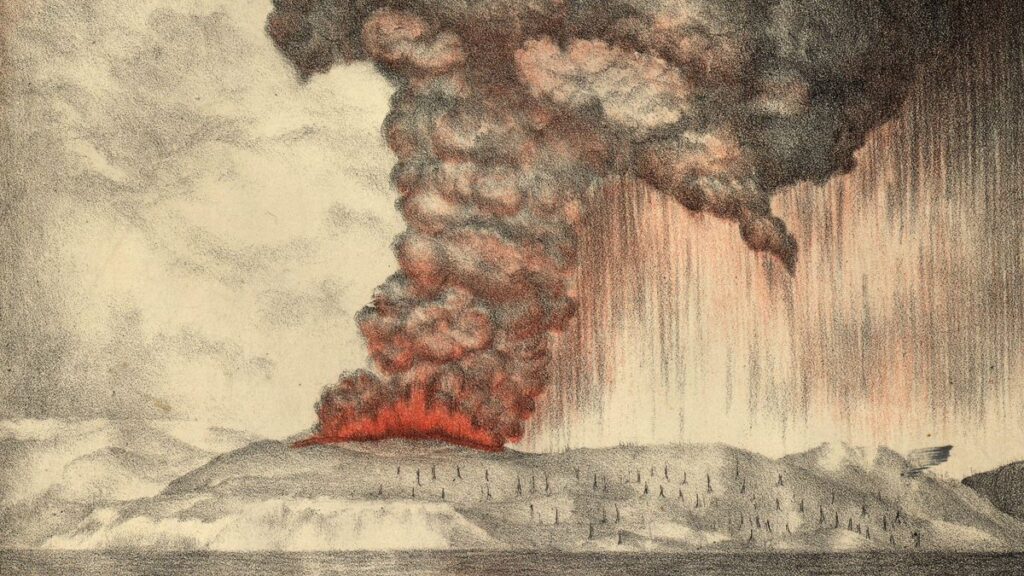 Krakatoa Erupts
