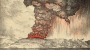 Krakatoa Erupts
