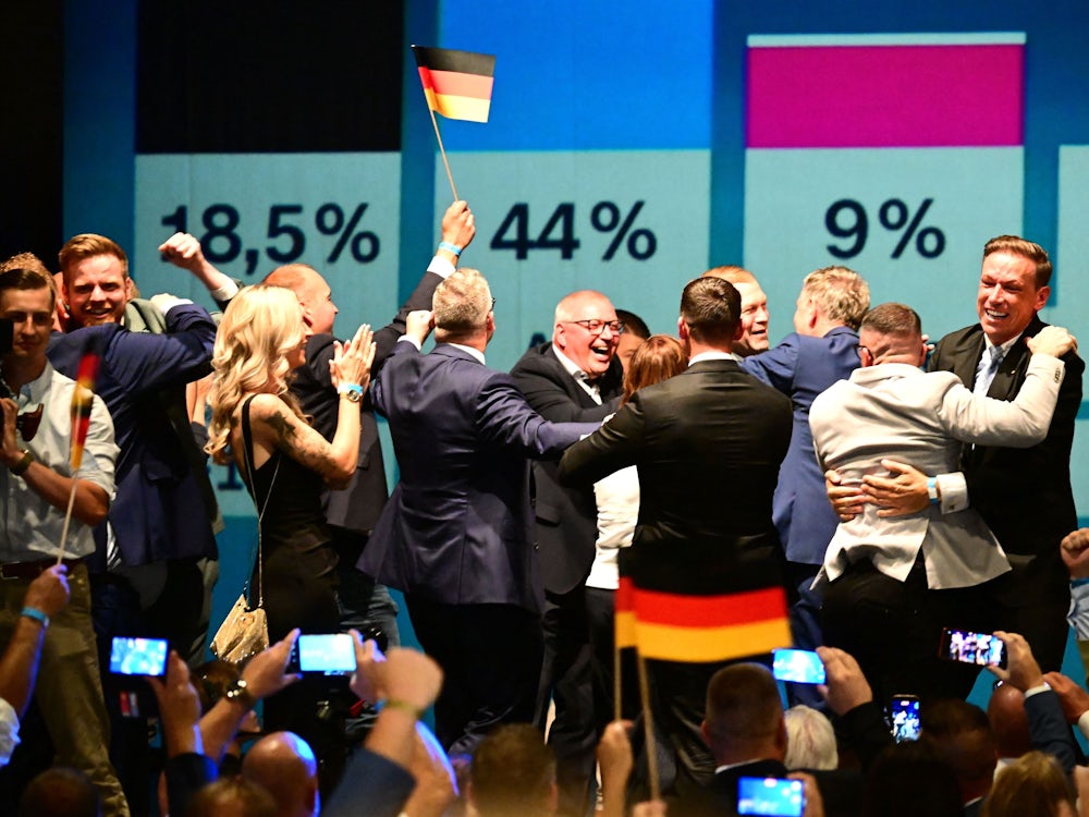 Landtagswahl in Sachsen-Anhalt - Wahlparty AfD
