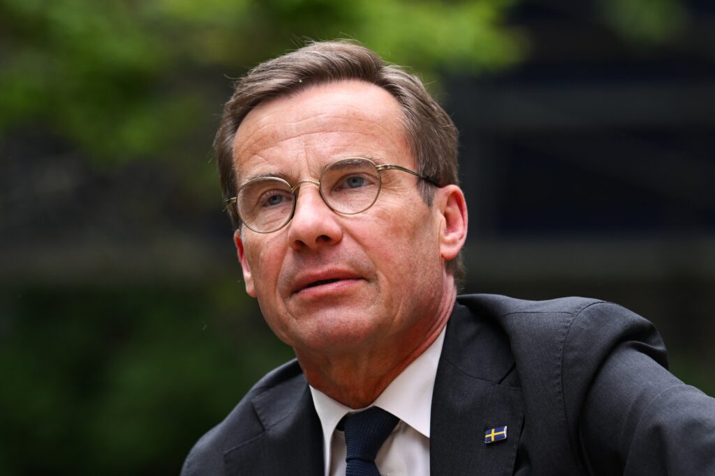 Swedish Prime Minister Ulf Kristersson visits Downing Street in London