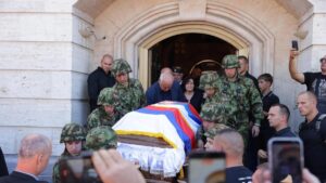 Funeral in Belgrade for former Bosnian Serb general and convicted war criminal Ratko Mladic