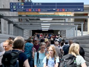 Hauptbahnhof-Baustelle Chaos